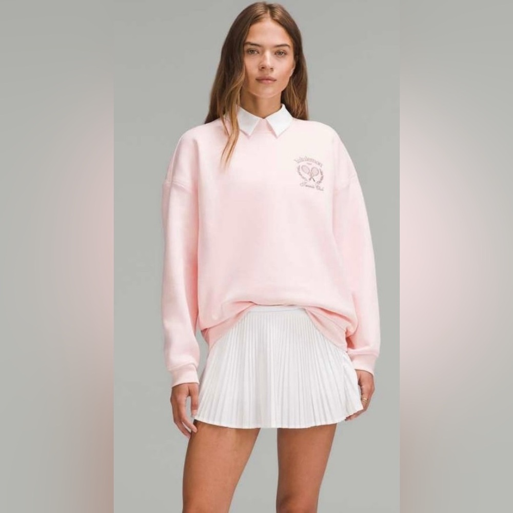 Lululemon Heavyweight Fleece Pullover *Tennis Club Strawberry Milkshake